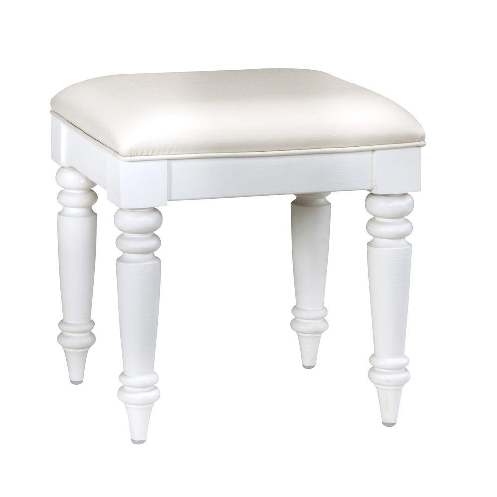 Home Styles Bermuda White Vanity Bench554328 The Home Depot