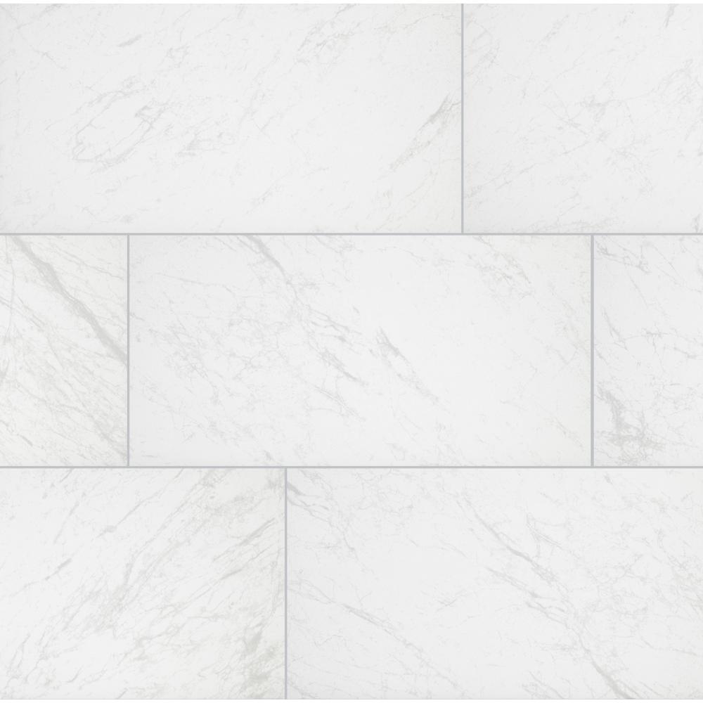 Brilliance White Rectified 12 In X 24 In Porcelain Floor And Wall Tile 13 3 Sq Ft Case