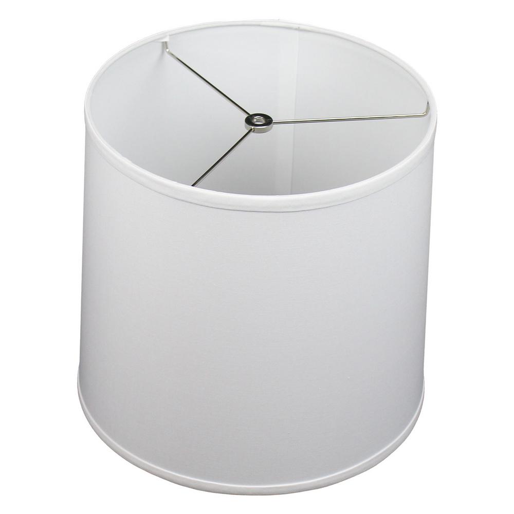 12 in. Top Diameter x 13 in. Bottom Diameter x 12 in. Linen White Slant