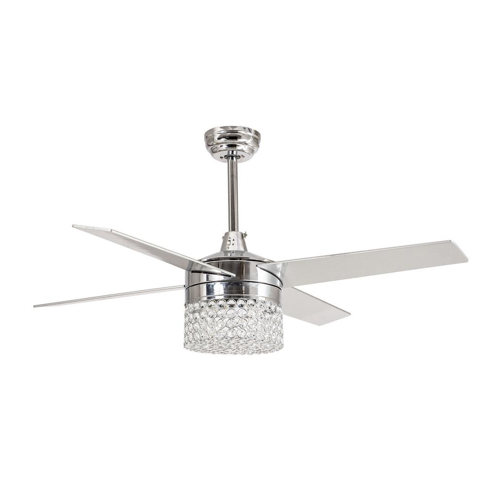 Parrot Uncle Marchand 48 In Indoor Chrome Downrod Mount Crystal Chandelier Ceiling Fan With Light And Remote Control F6213110v The Home Depot - Chrome 4 Light Chandelier Crystal 5 Blade Ceiling Fan With Remote Parrot Uncle Marchand 48 In Indoor Chrome Downrod Mount Crystal Chandelier Ceiling Fan With Light And Remote Control F6213110v The Home Depot - Chrome 4 Light Chandelier Crystal 5 Blade Ceiling Fan With Remote