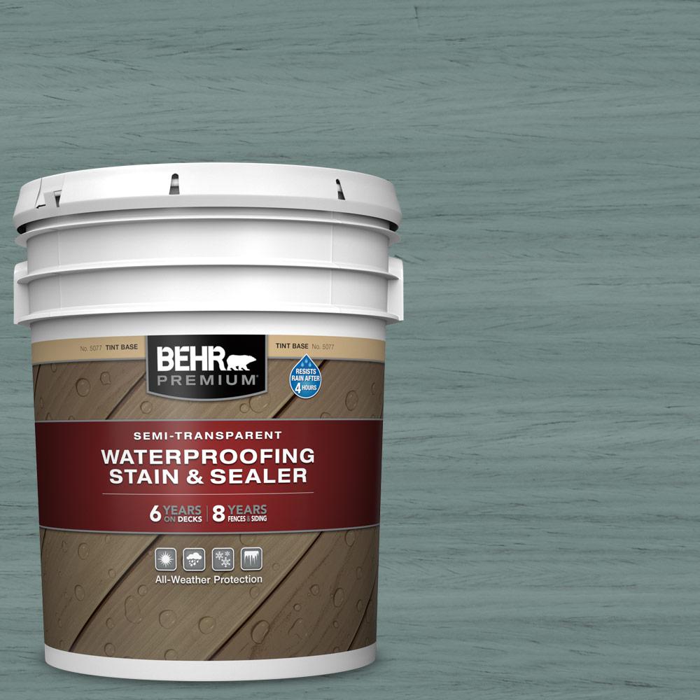 BEHR Premium 5 gal. ST119 Colony Blue SemiTransparent