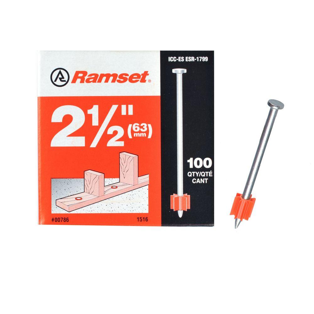 Ramset 21/2 in. Drive Pins (100Pack)00786 The Home Depot
