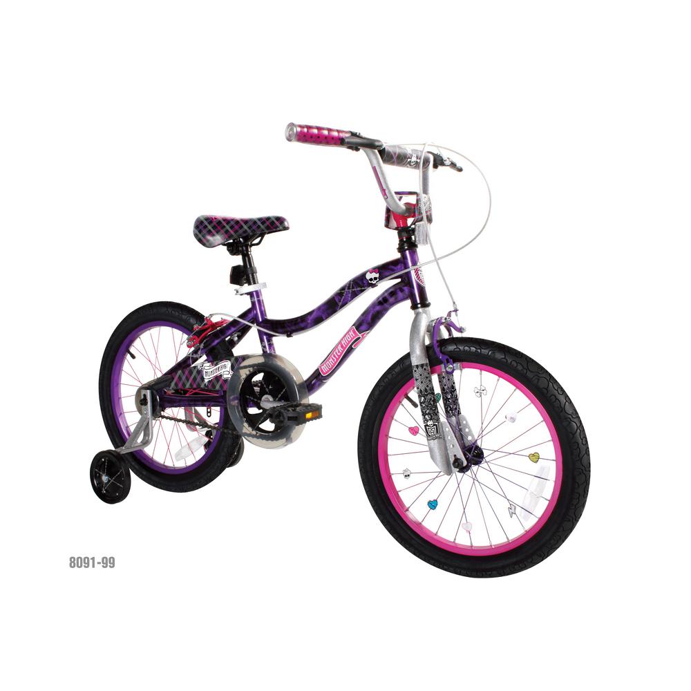 Dynacraft 18 In Kids Monster High Bike 8091 99tji The Home Depot Dynacraft 18 In Kids Monster High Bike