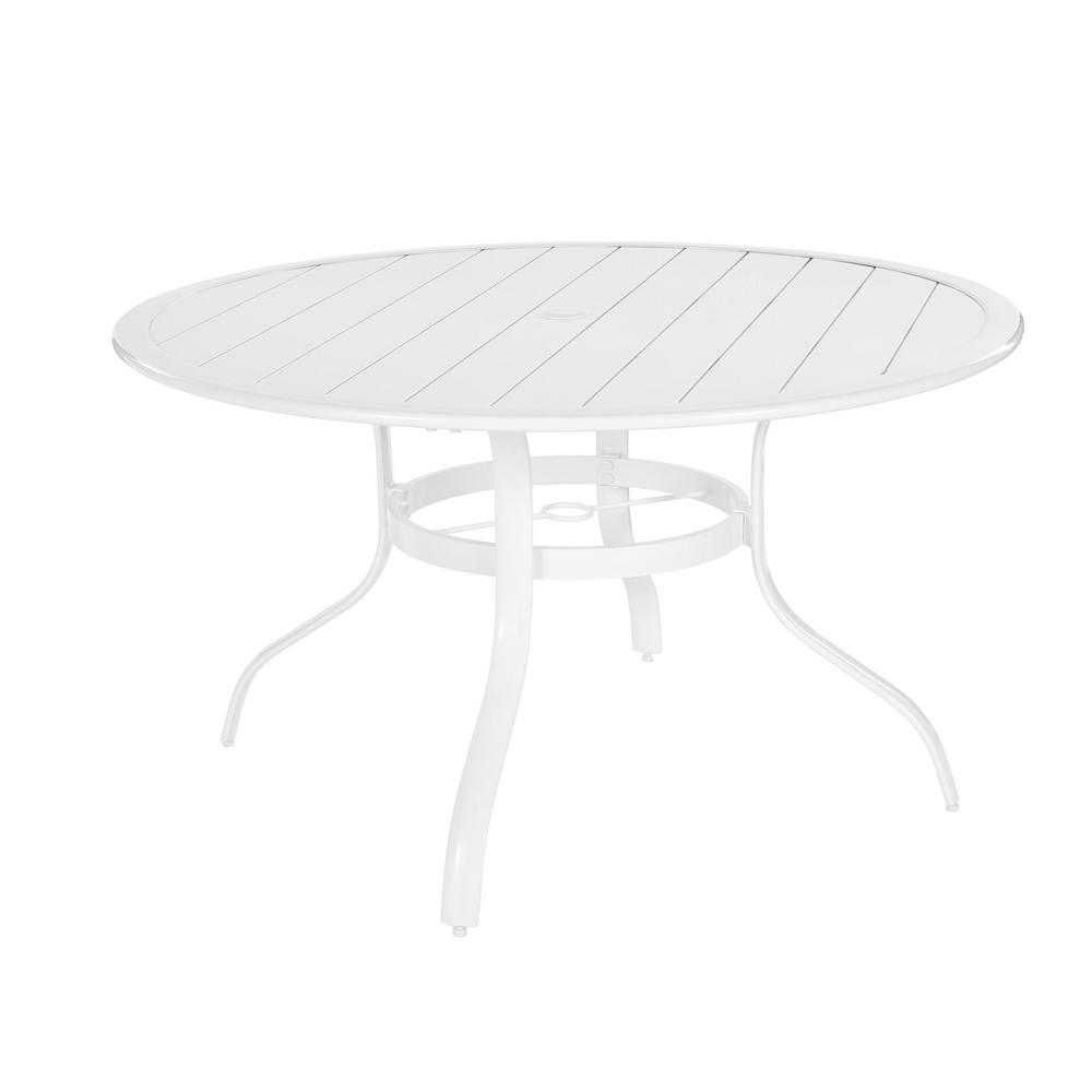 White Patio Dining Tables Patio Tables The Home Depot