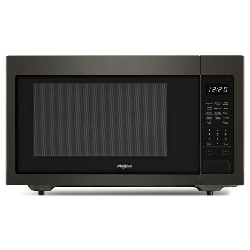 Whirlpool 1 6 Cu Ft Countertop Microwave In Fingerprint