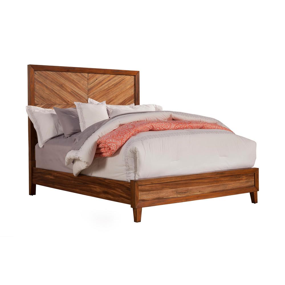 Rustic Wood California King Beds Headboards Bedroom Trinidad Toffee Cal King Panel Bed
