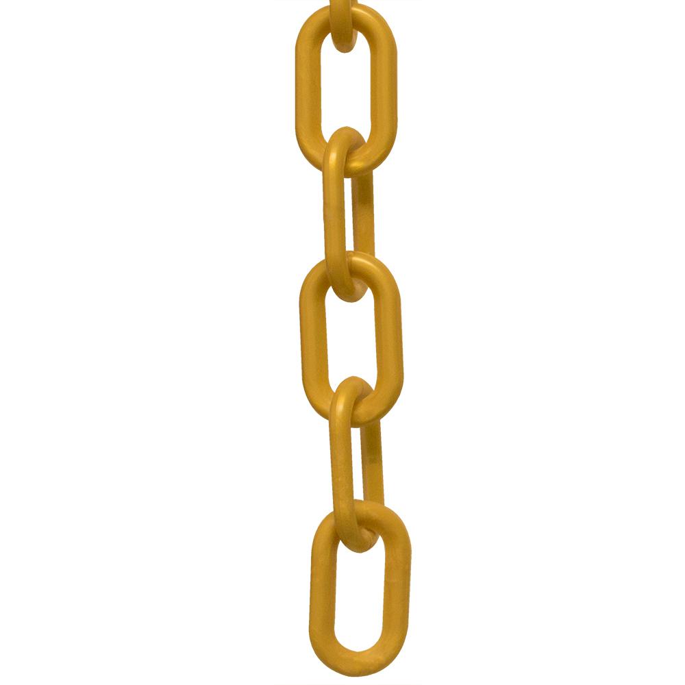 Mr. Chain 1 in. (4, 25 mm) x 25 ft. Gold Plastic Chain1000925 The