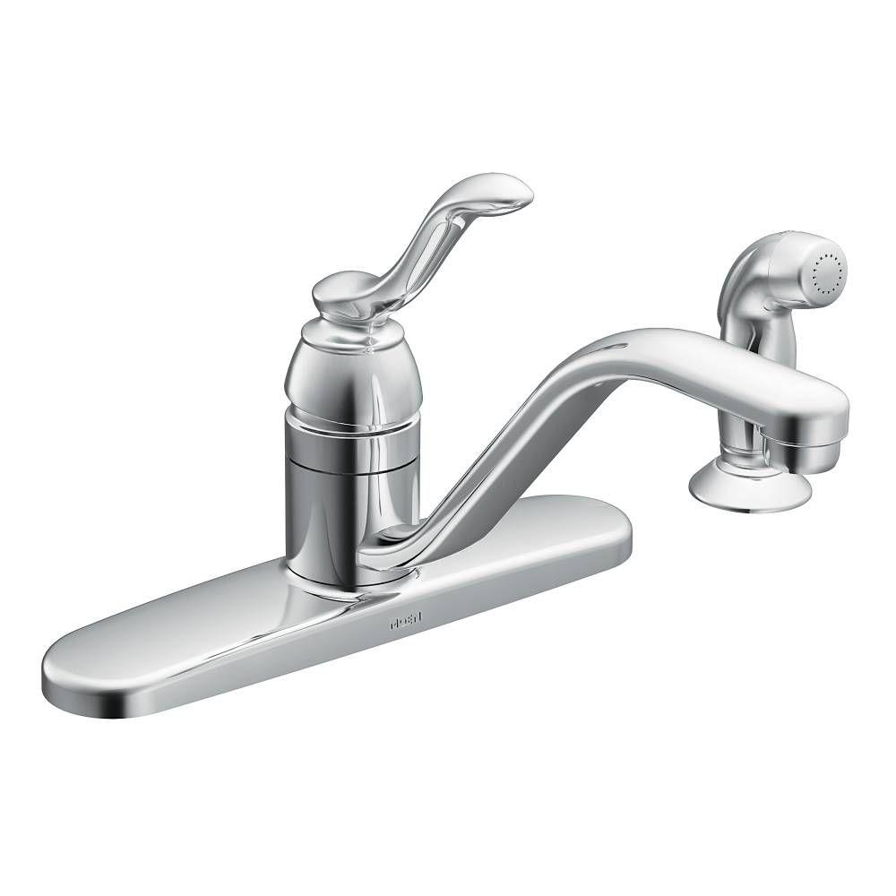 MOEN Banbury SingleHandle Standard Kitchen Faucet with Side Sprayer in