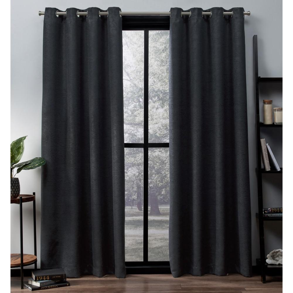 Oxford 52 In W X 84 In L Woven Blackout Grommet Top Curtain