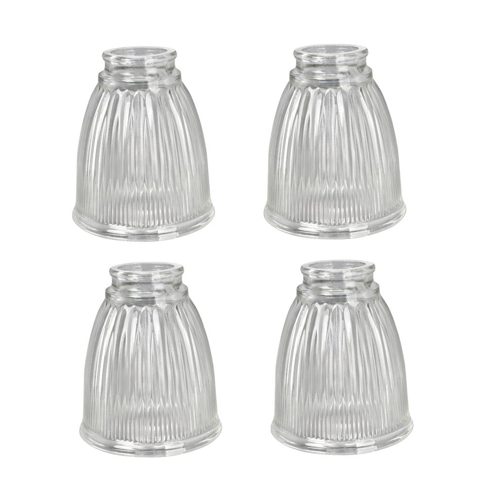 Aspen Creative Corporation 5 in. Clear Ribbed Bell Shaped ...