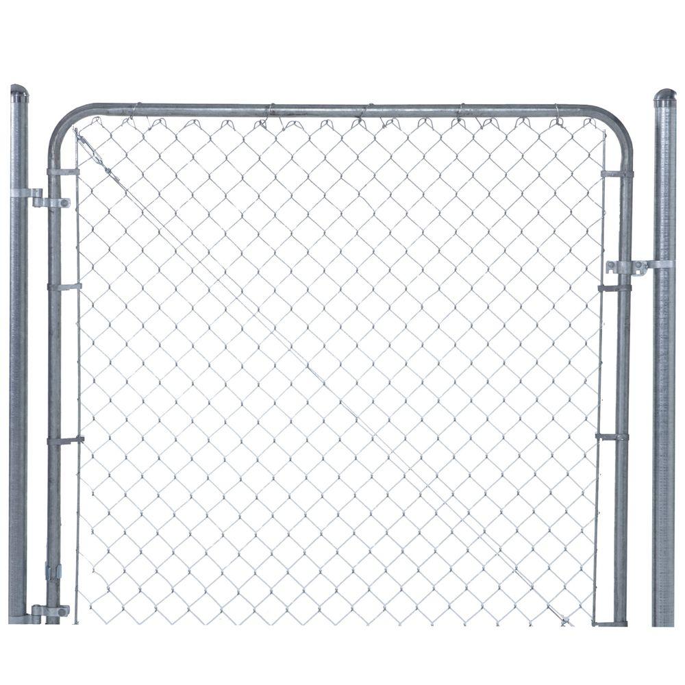 Strong tall garden side gate 6ft tall 3ft wide opening galvanized R//H