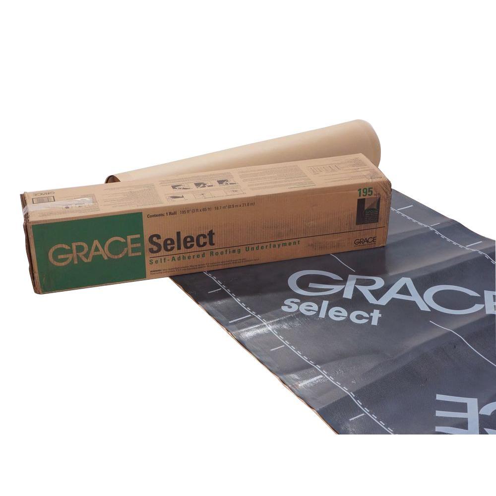 Grace Select 36 in. x 65 ft. Roll Roofing Underlayment (195 sq. ft