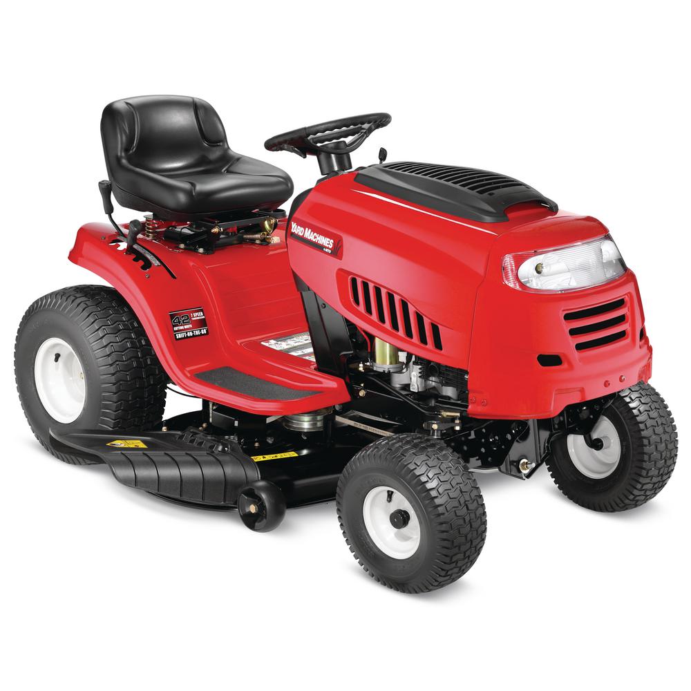 Yard Machines 42 inch 420cc OHV Engine Gas 7-Speed Manual Lawn Tractor with Mow... by Yard Machines