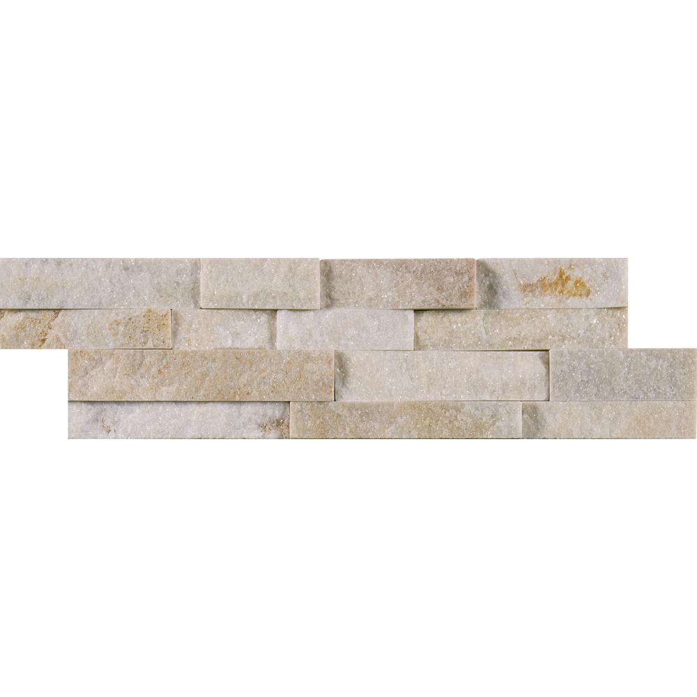 Arctic Golden Mini Ledger Panel 45 In X 16 Natural Quartzite Wall Tile Arctic Golden Mini Ledger Panel 45 In X 16 Natural Quartzite Wall Tile