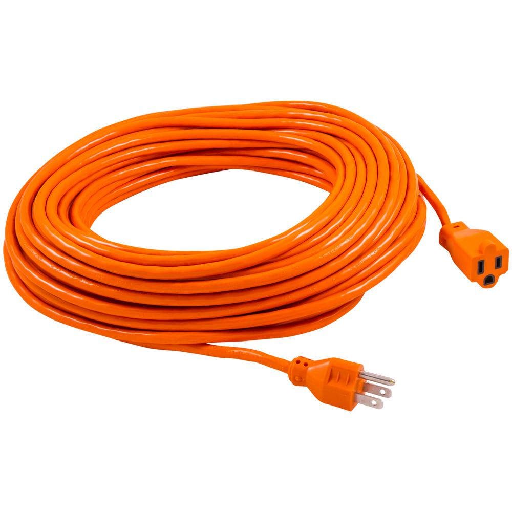 HDX 100 ft. 16/3 Indoor/Outdoor Extension Cord, Orange-HD#277-525 - The ...