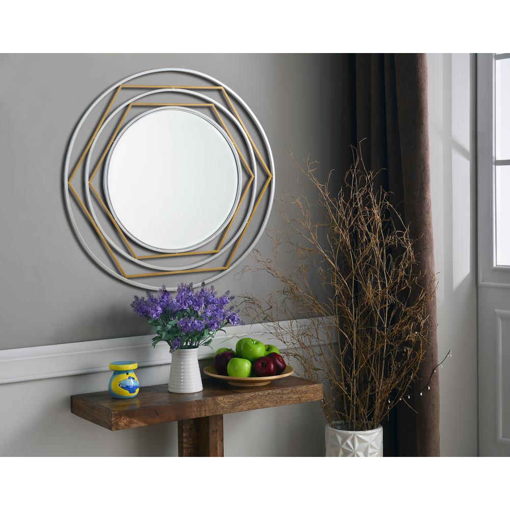Kenroy Home Silas Round Gold And Silver Decorative Wall Mirror 60241 Kenroy Home Silas Round Gold And Silver Decorative Wall Mirror 60241 The Depot