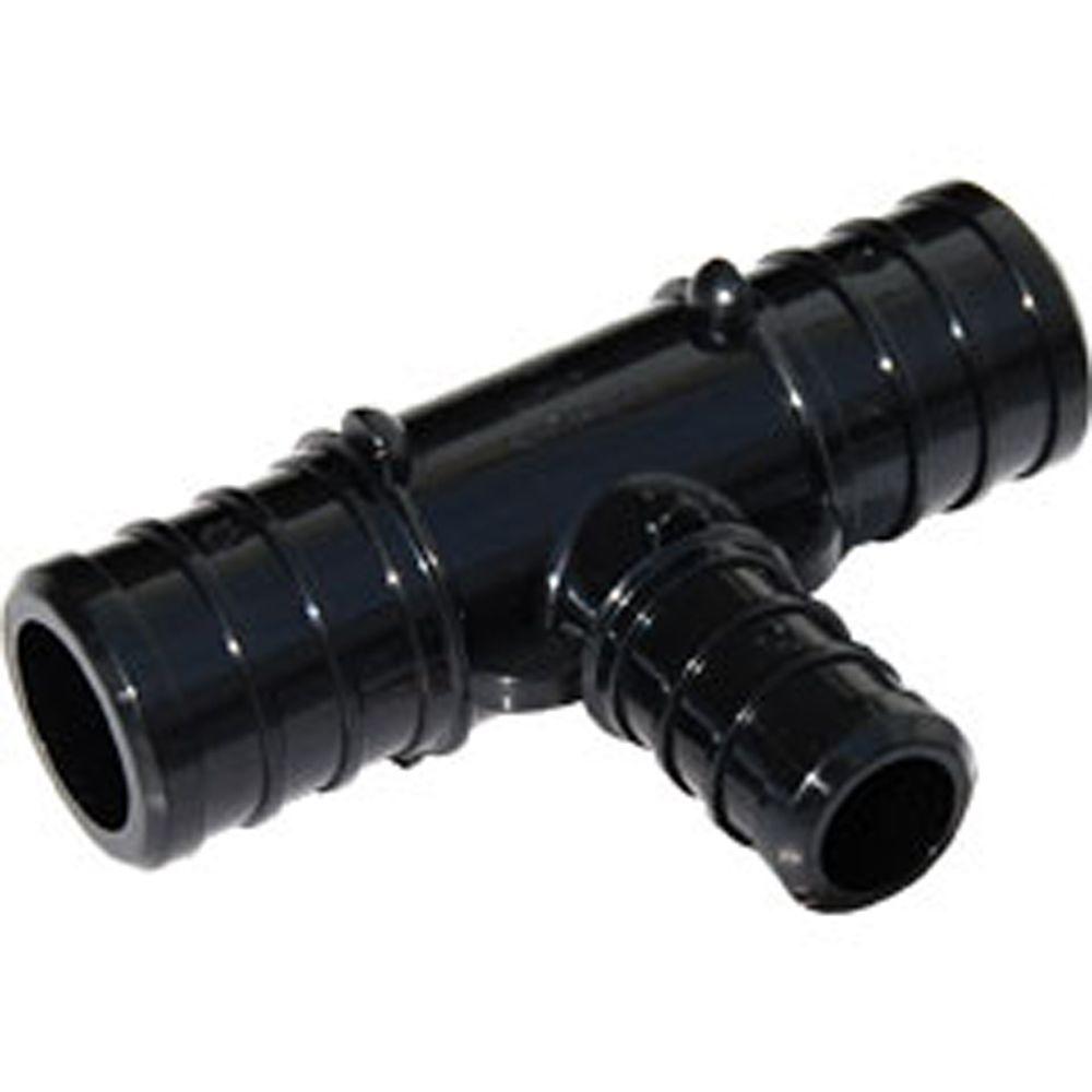 SharkBite 3/4 in. x 3/4 in. x 1/2 in. Plastic PEX Barb x Barb x Barb