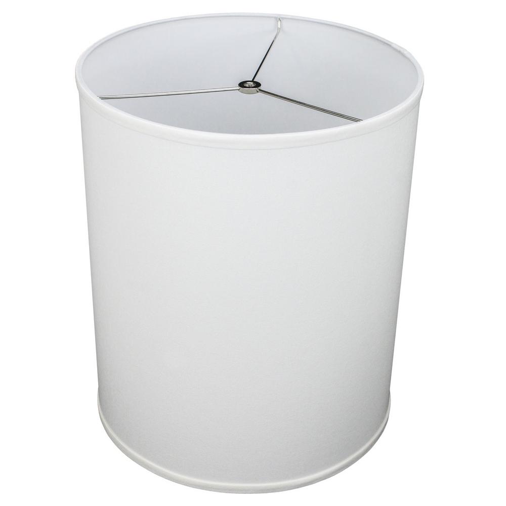 Height Linen White Drum Lamp Shade 14, White Linen Lamp Shade Drum