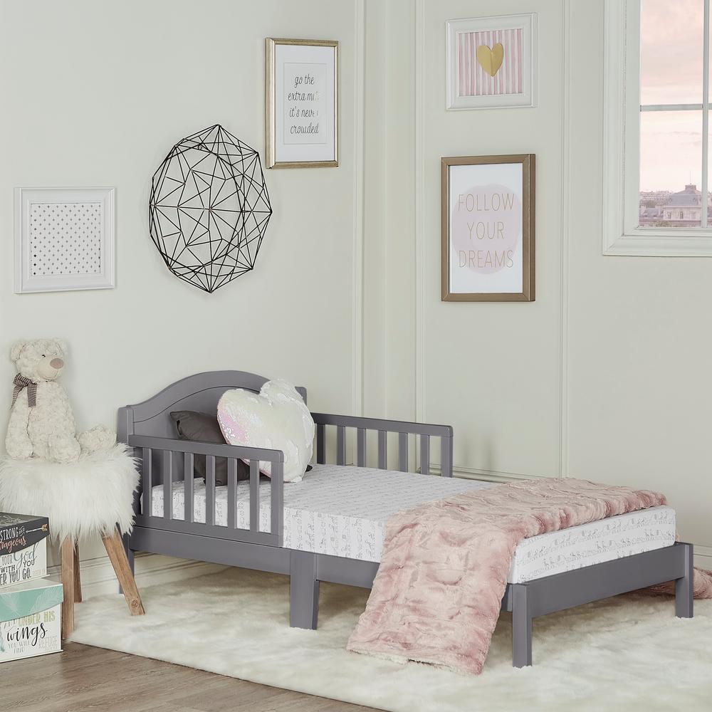 gray toddler bed