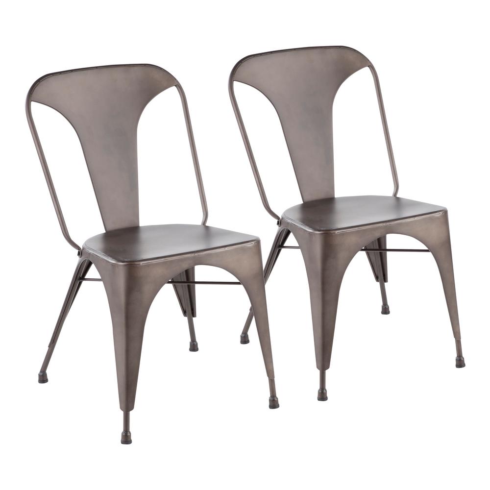 Lumisource Austin Antique Metal Dining Chair (Set of 2)DCTWAU AN2