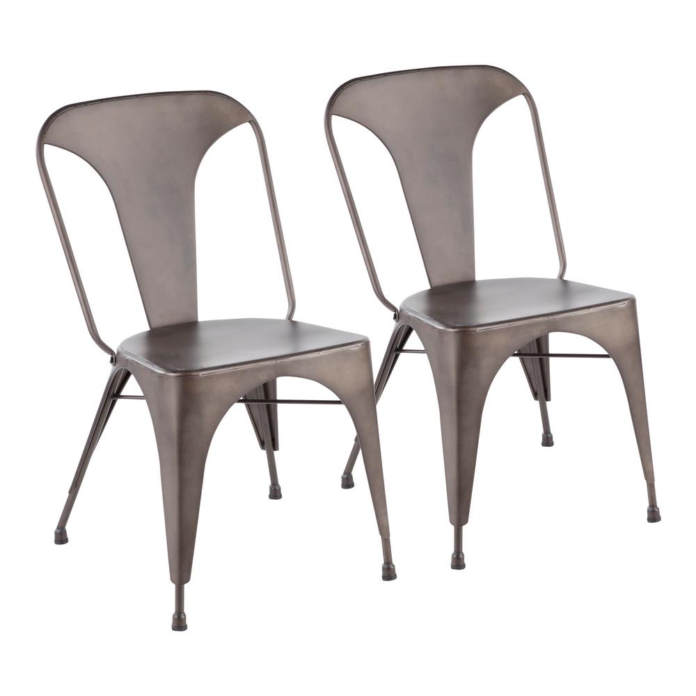 Industrial Dining Chairs Kitchen Dining Room Furniture The Home Depot