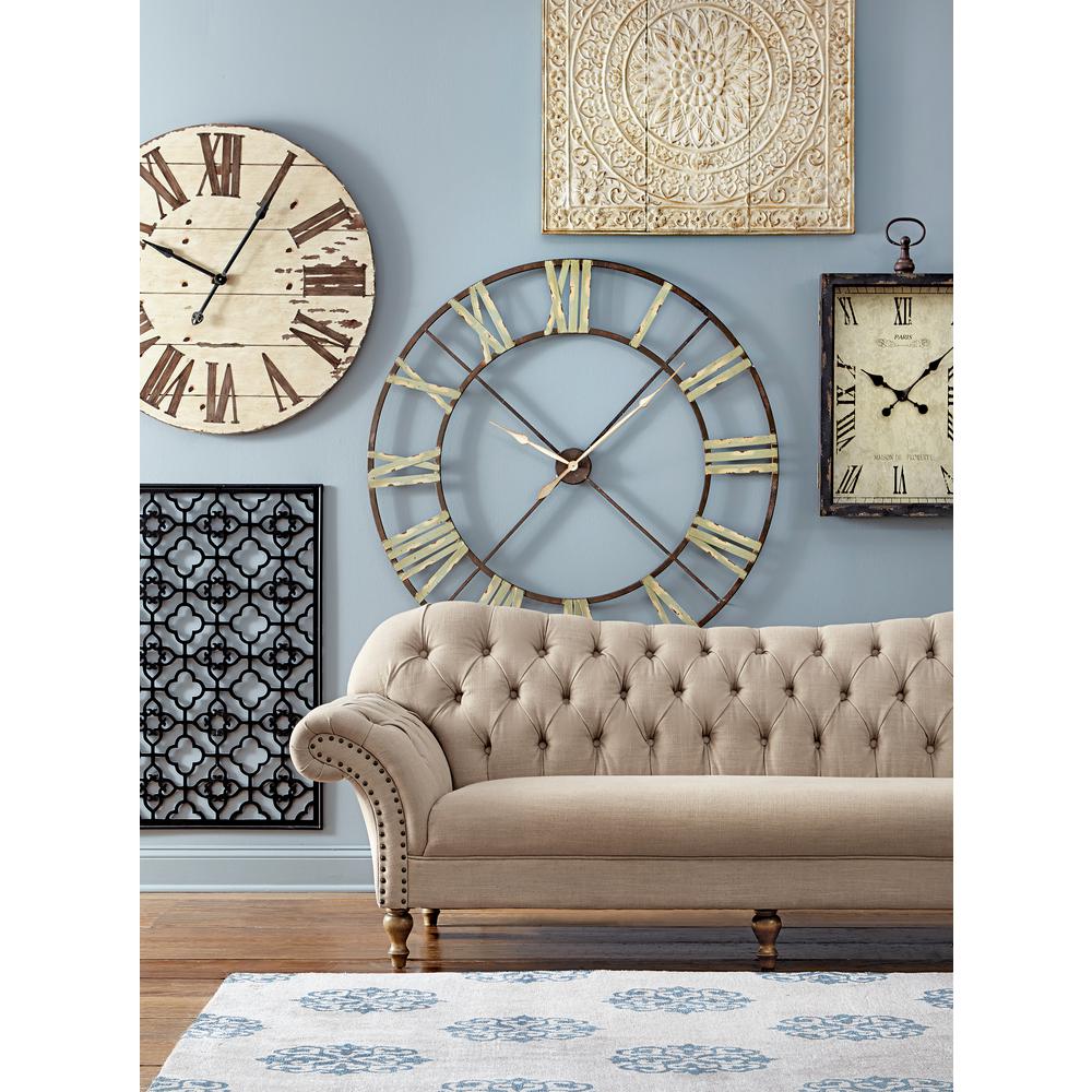 Imax Edward 48 In H X W Round Wall Clock 27635 The Home Depot - 48 Inch Wall Clock Imax Edward 48 In H X W Round Wall Clock 27635 The Home Depot - 48 Inch Wall Clock