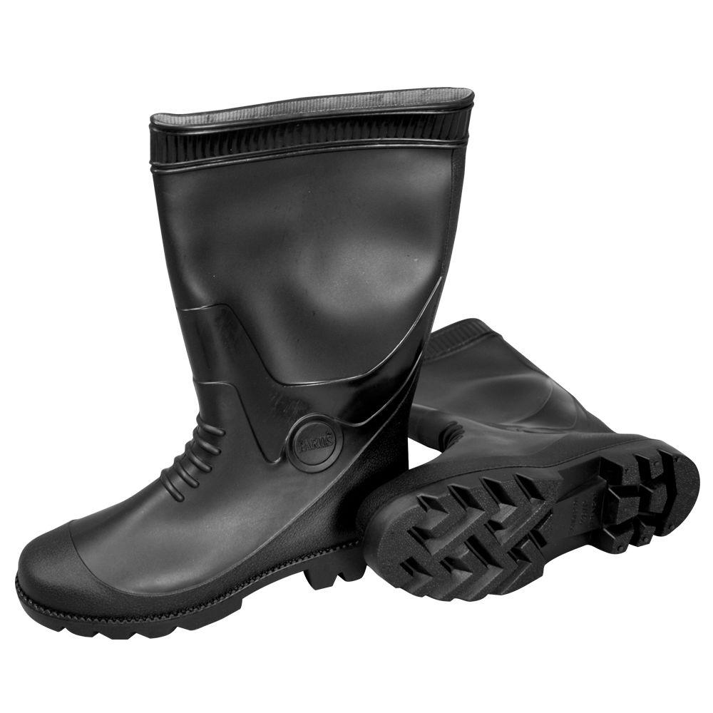 MAT Size 10 PVC Black Boots887010B The Home Depot