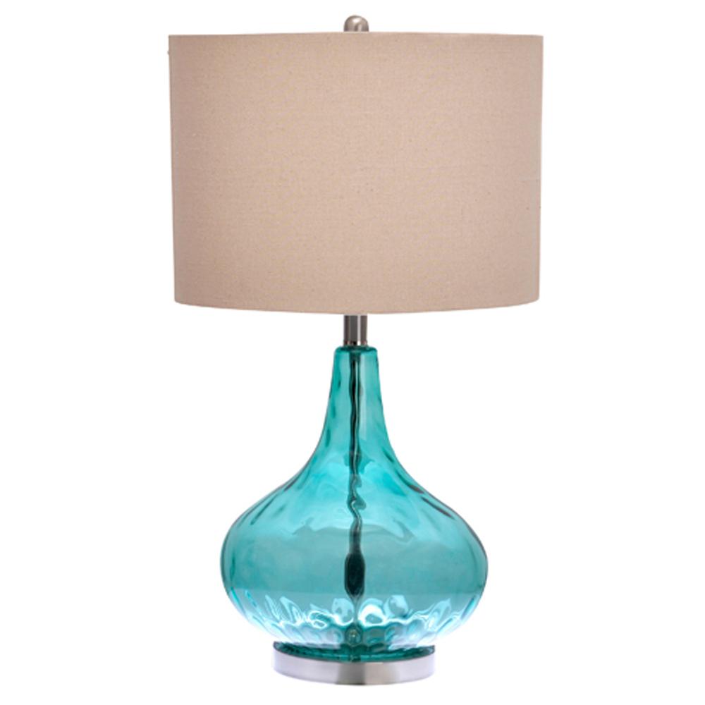 teal blue table lamps