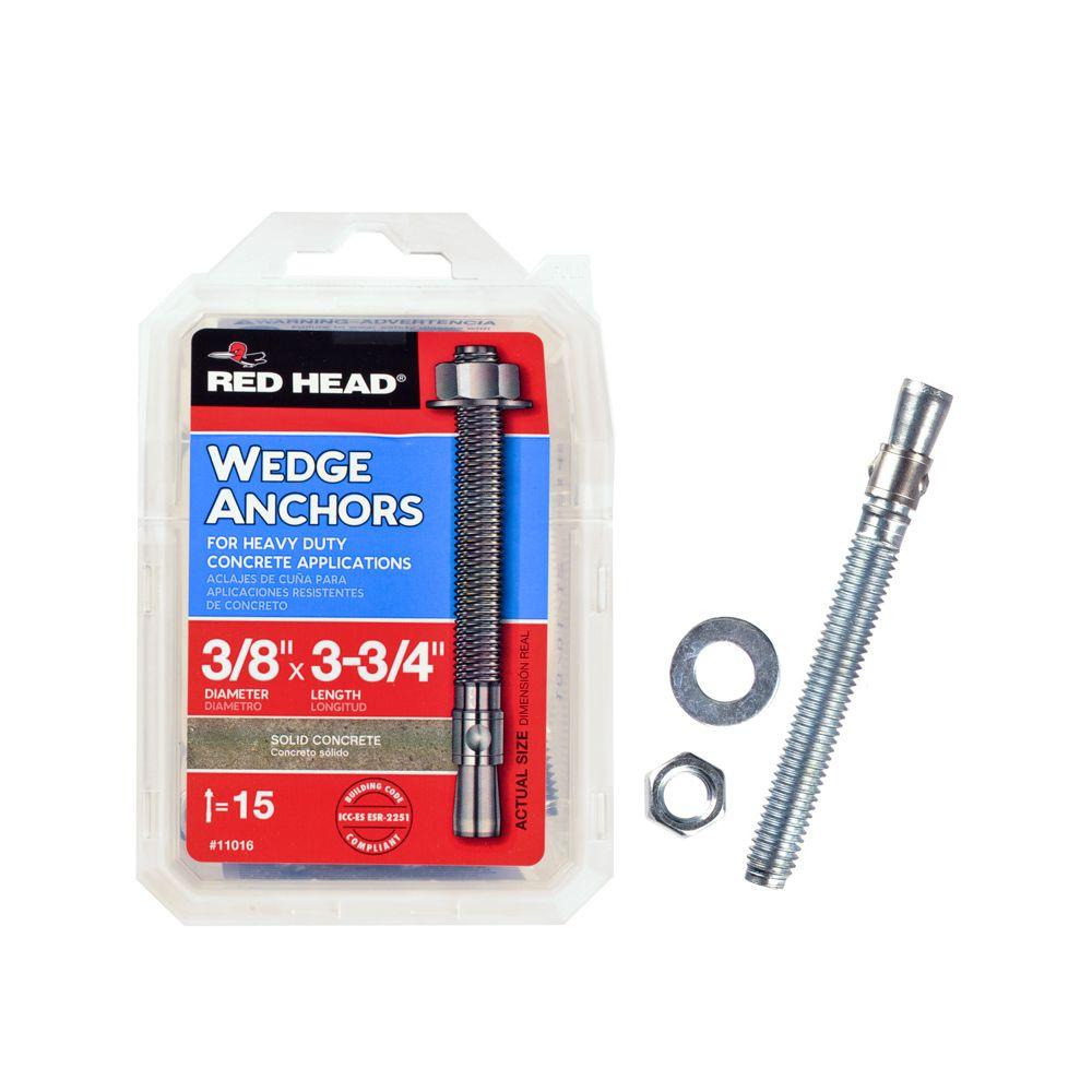 Red Head 3/8 in. x 15/8 in. Steel DropIn Anchors (50Pack)01891
