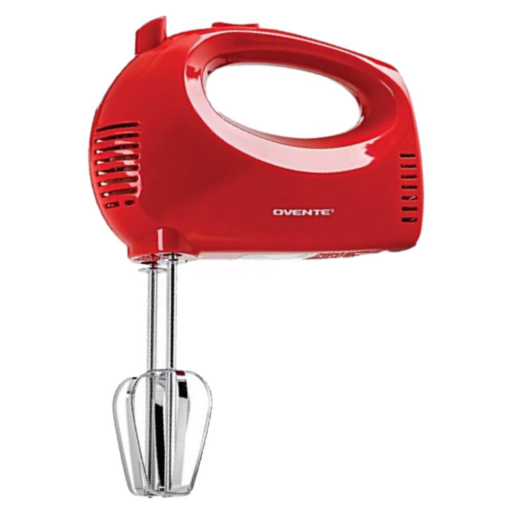 red hand held mixer