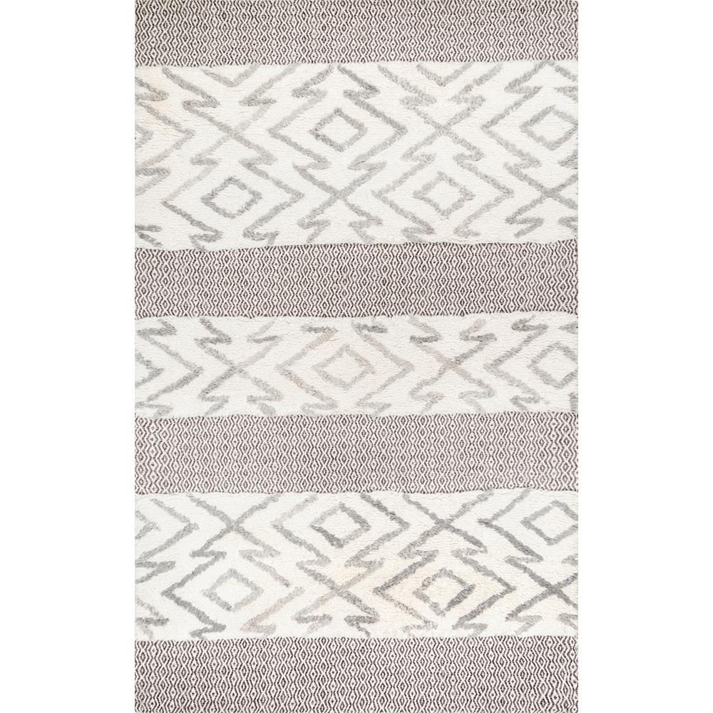 Nuloom Eye Moroccan Transitional Gray 9 X 12 Area Rug