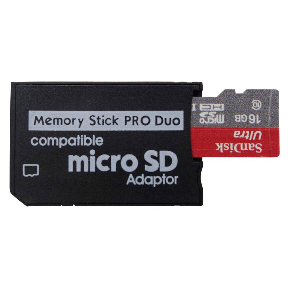 Micro SD//Micro SDHC TF Card to Memory Stick MS Pro Duo Card for Sony PSP Camera Handycam Memory Stick Pro Duo Adapter Playstation Portable PDA