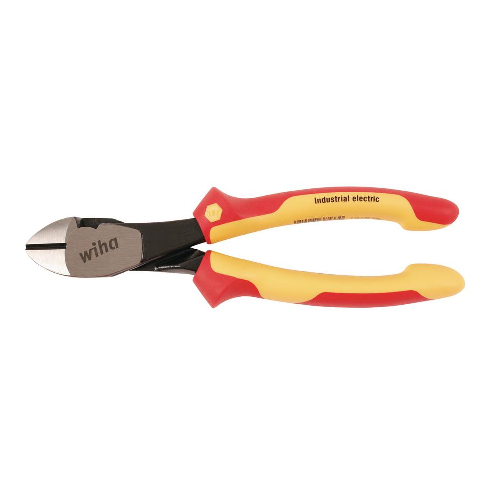 Wiha 8 In. Insulated Industrial High Leverage Diagonal Cutters-32939 ...