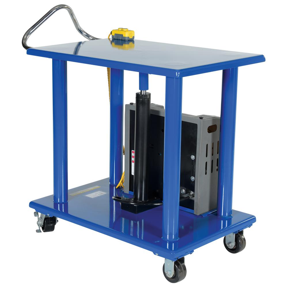 Vestil 6,000 lb. Capacity 32 inch x 48 inch DC Power Hydraulic Post Table by Vestil