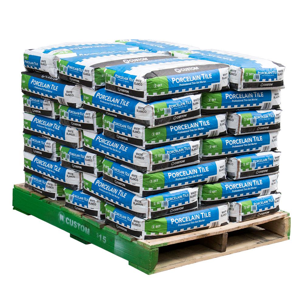 Thin Set Mortar Tile Setting Materials The Home Depot Porcelain Tile