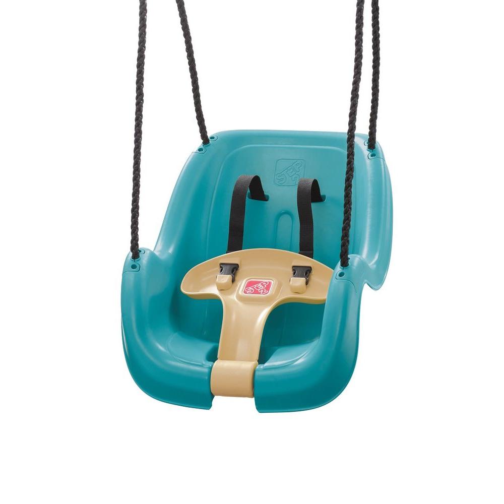 Step 2 Infant Toddler Swing In Turquois 729399 The Home Depot