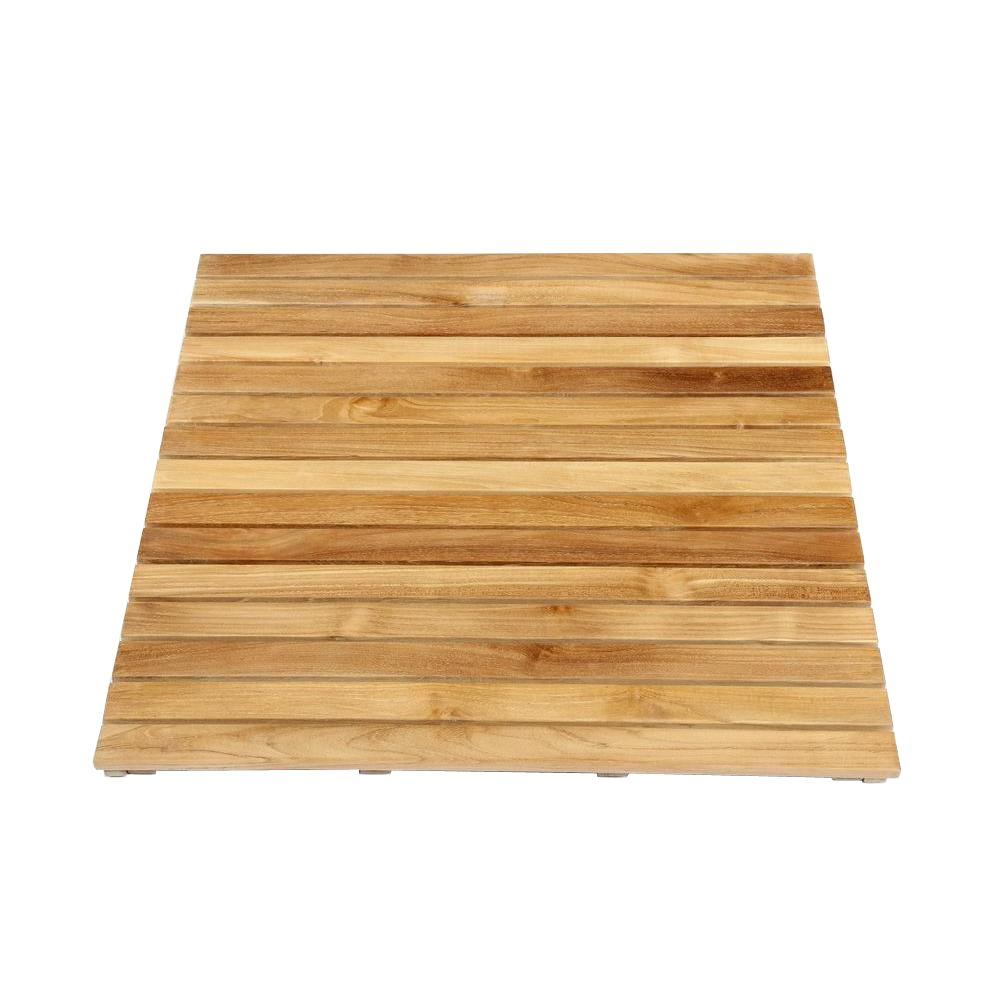 Arb Teak Specialties 30 In X 36 In Bathroom Shower Mat In