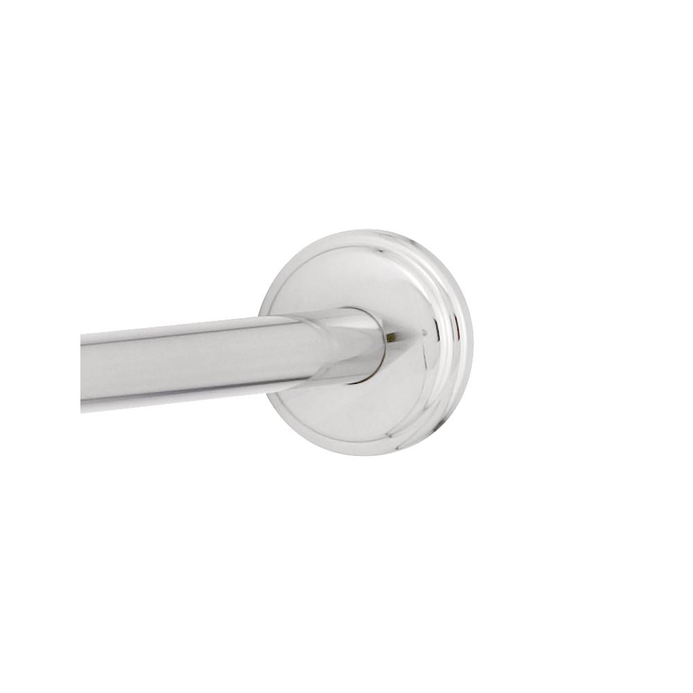 Franklin Brass Shower Curtain Rod 72 in. Concealed Screw Step Flanges