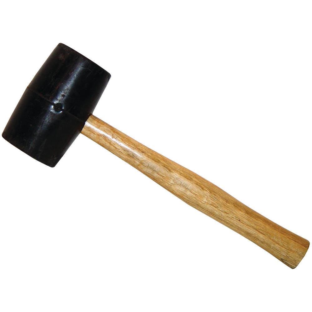 Made in USA 2 Lb Head Plastic Faced Mallet Wood Handle