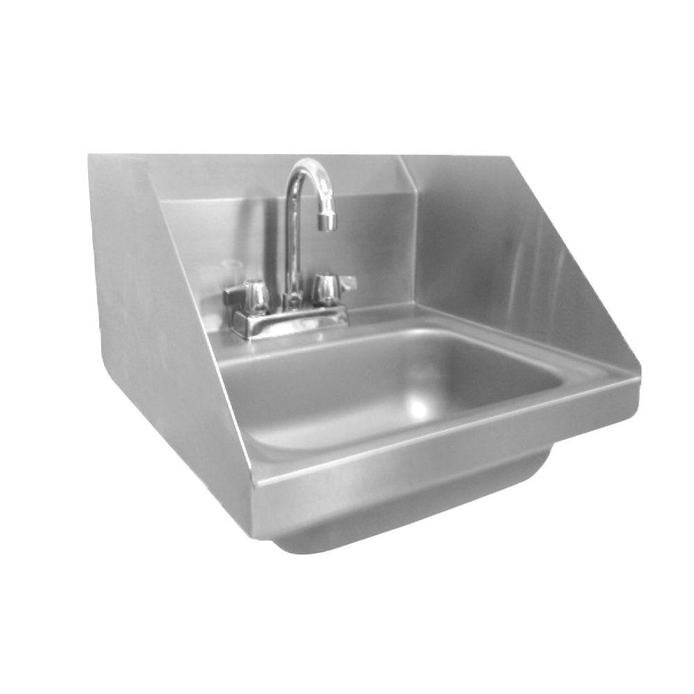 Unbranded 14 X 10 X 5 Handsink With Deck Faucet End Splash Left And Right Cm30224d The Home Depot