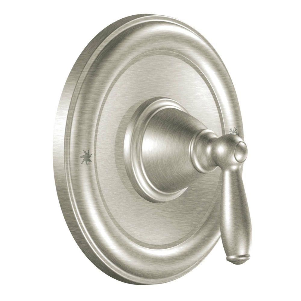 moen brantford 1 handle posi temp valve trim kit in brushed nickel