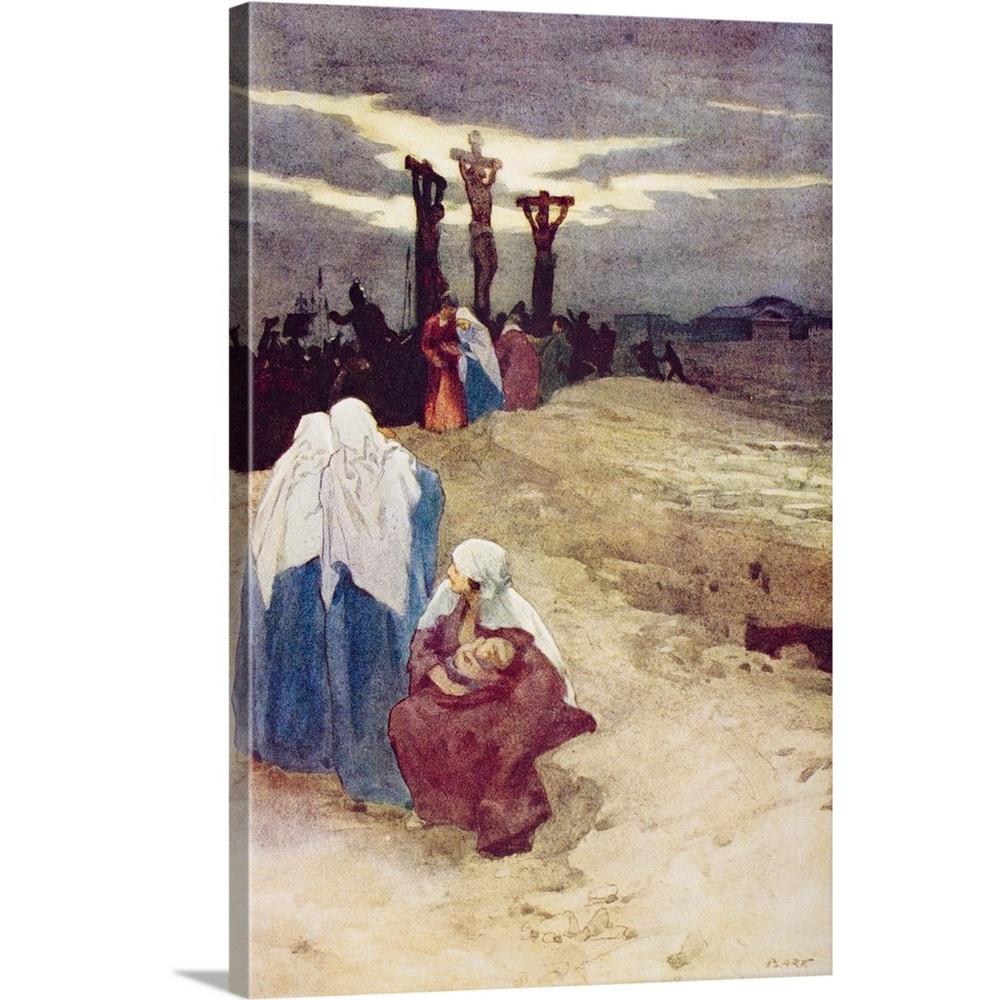 Greatbigcanvas The Crucifixion By Alaska Stock Canvas Wall Art 2419172 24 24x36 The Home Depot