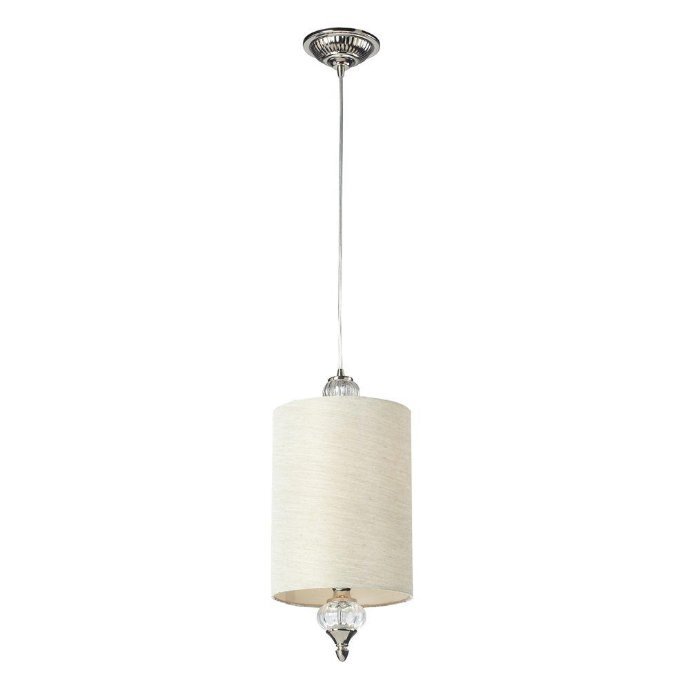 It S Exciting Lighting 24 Light Nickel 2 25 Watt Integrated Led It S Exciting Lighting 24 Light Nickel 2 25 Watt Integrated Led Battery Operated Ceiling Pendant With Frosted Glass Shade Iel 5778 The Home Depot