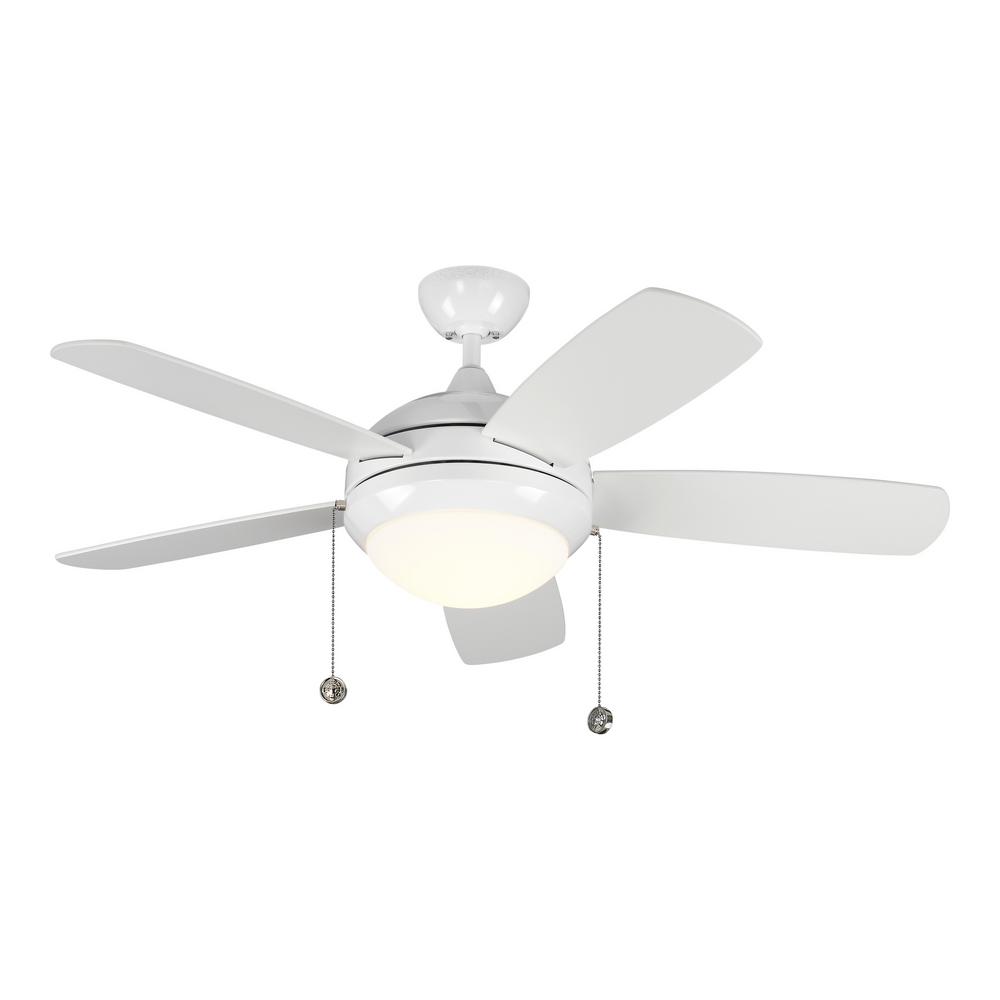 Monte Carlo Discus Classic 44 In Integrated Led White Ceiling Fan