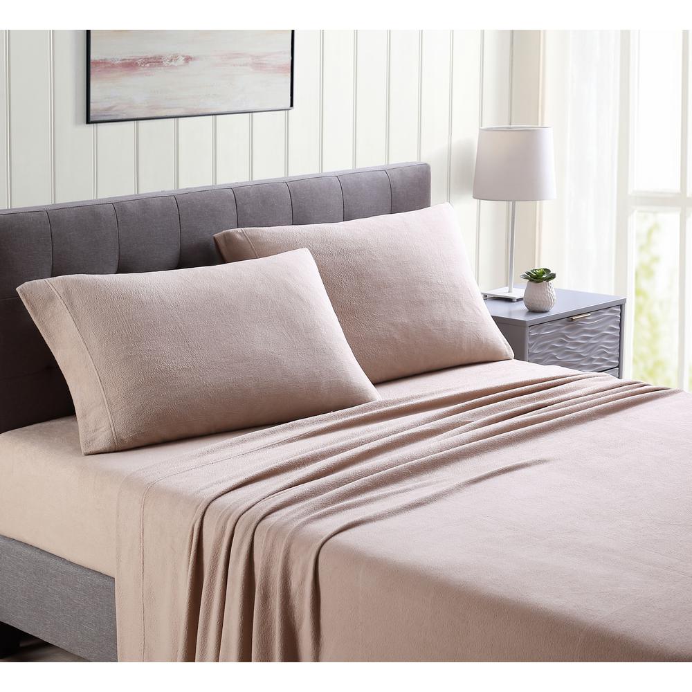 Morgan Home Taupe Ultra Plush Fleece King Sheet Set M595813 The Internet 307873818 Morgan Home Taupe Ultra Plush Fleece King Sheet Set