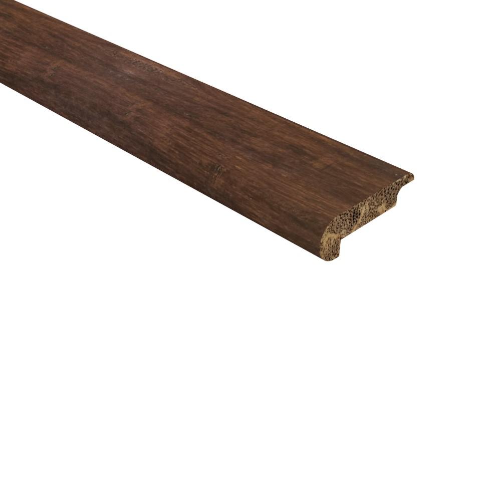 Bamboo Stair Nose Molding Bullnose Molding 6 Long 1, Horizontal Grain - Natural Color