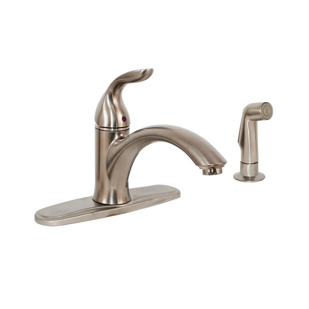 Ez Flo Tuscany Collection Single Handle Pull Out Sprayer Kitchen
