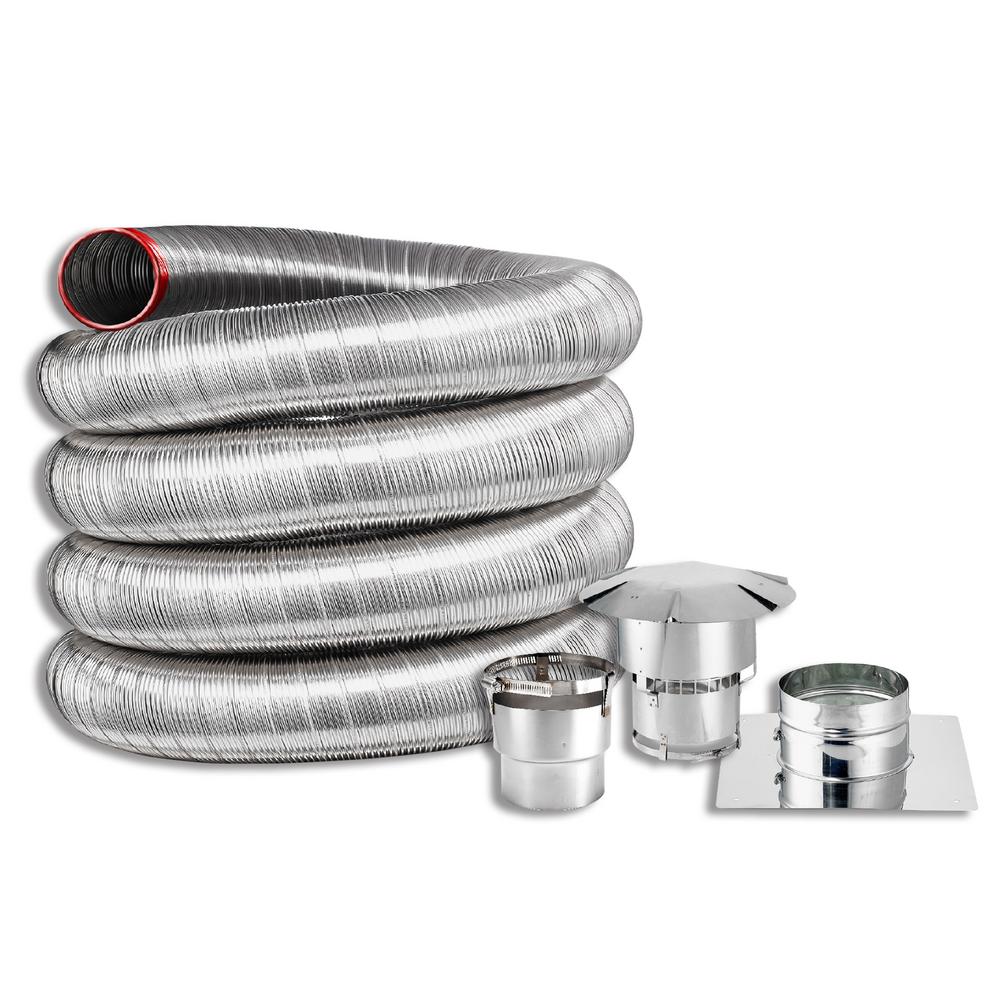 Us Stove 6 In X 25 Ft Fireplace Insert Direct Connect Kit With