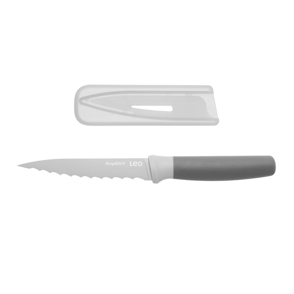 Berghoff Leo 4 5 In Serrated Utility Knife 3950045 The Home Depot
