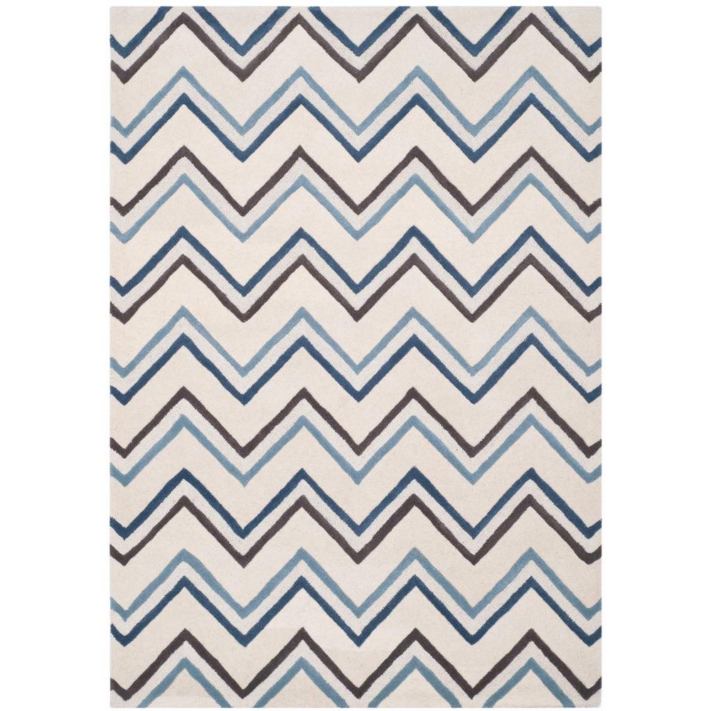 Safavieh Cambridge Ivory/Gold 5 ft. x 8 ft. Area RugCAM121U5 The